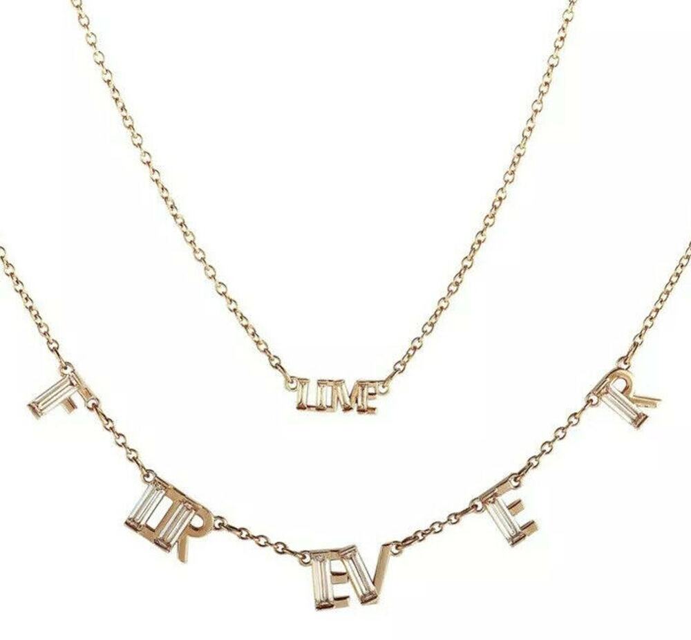 Swarovski Duo Forever & Love Necklace Set The “Admiration” set Rose Gold Tone